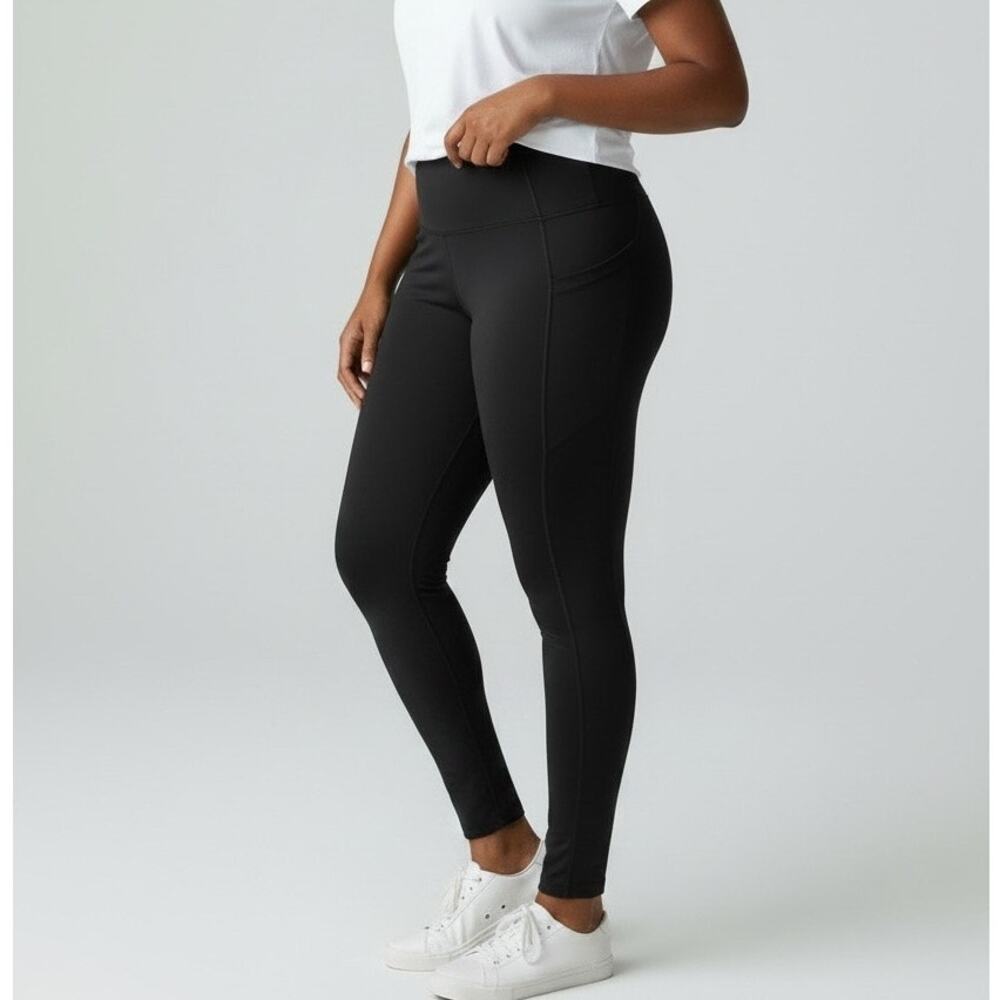 Xersion “Move” black high rise Activewear Athleisure leggings Size XXL